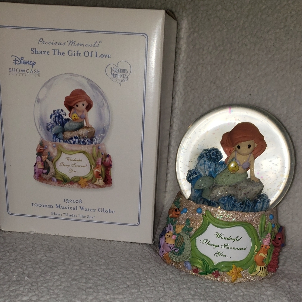Precious Moments Ariel Musical Snowglobe
